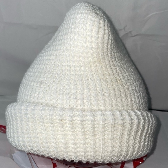 Beanie Waffle Knit Fold Up Winter Thick Head Warmer Skull Cap Pull On Hat Warm - Picture 3 of 5